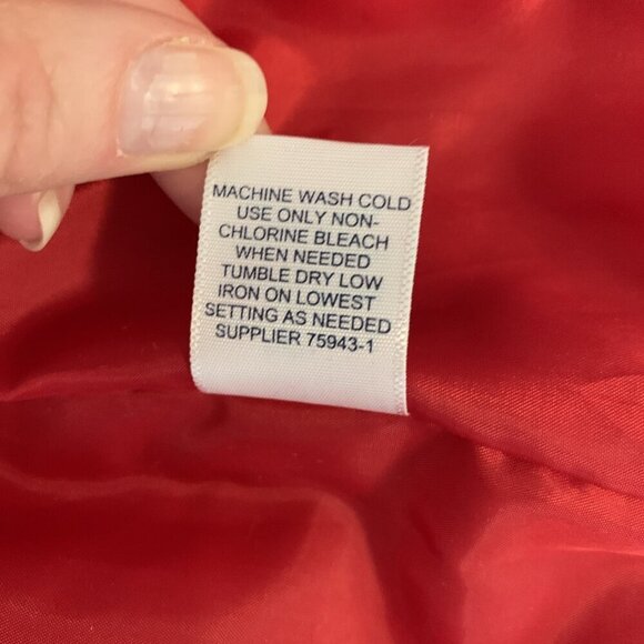 St Johns Bay Womens 5X Quilted Vest Red Gold Zip Barn Classic Chore Pockets - Picture 8 of 12